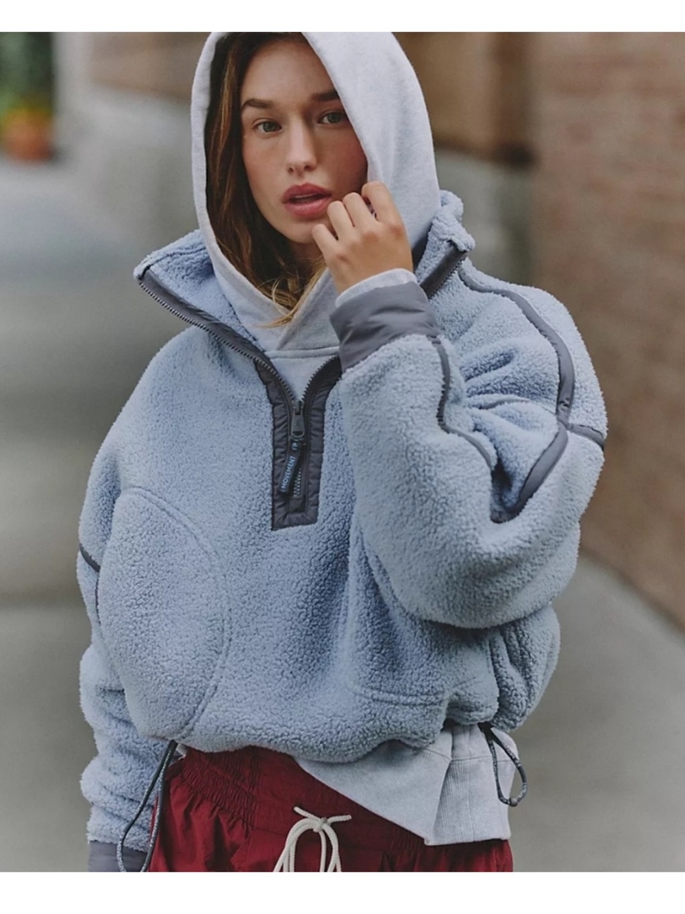 FP Movement by Free People Mountain High 1/2 zip Fleece Pullover. NWOT